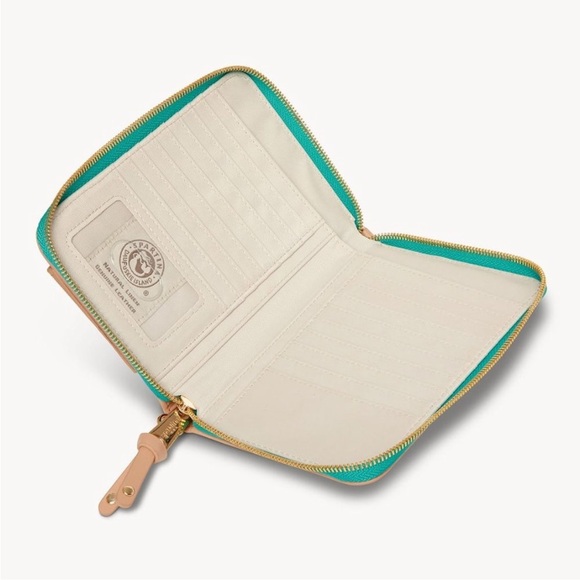 Spartina 449 Broughton linen &  leather Multi Phone Wallet - Picture 3 of 13